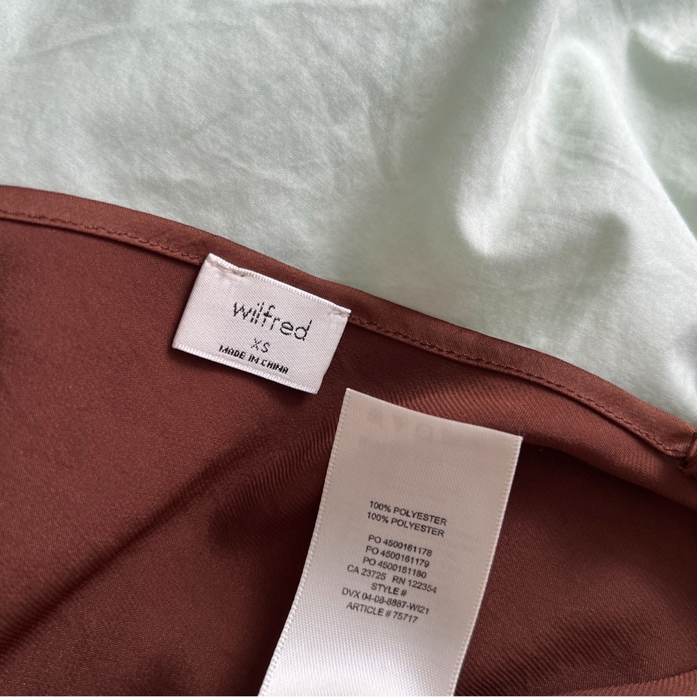 Aritzia Satin Slip Midi Dress in Brown - XS - Picture 4 of 4